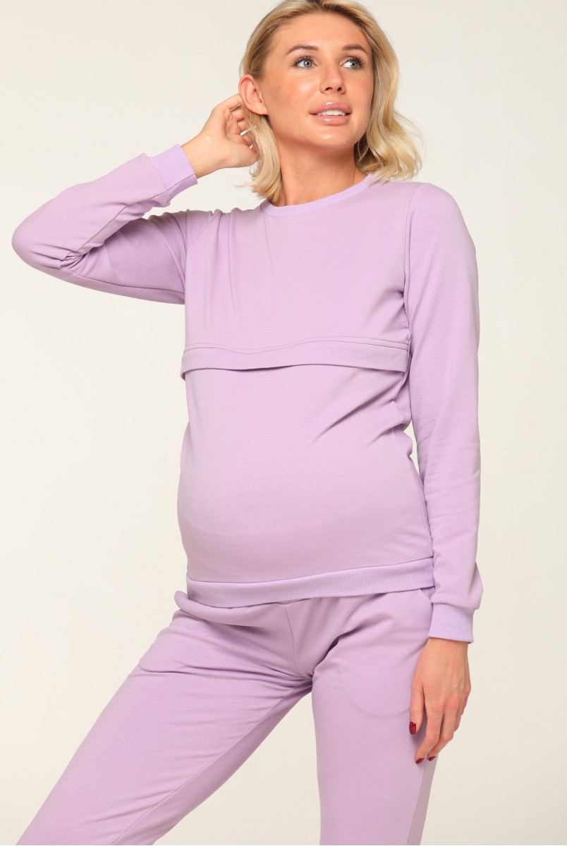 Базовий костюм Detroit бузковий для вагітних і годування