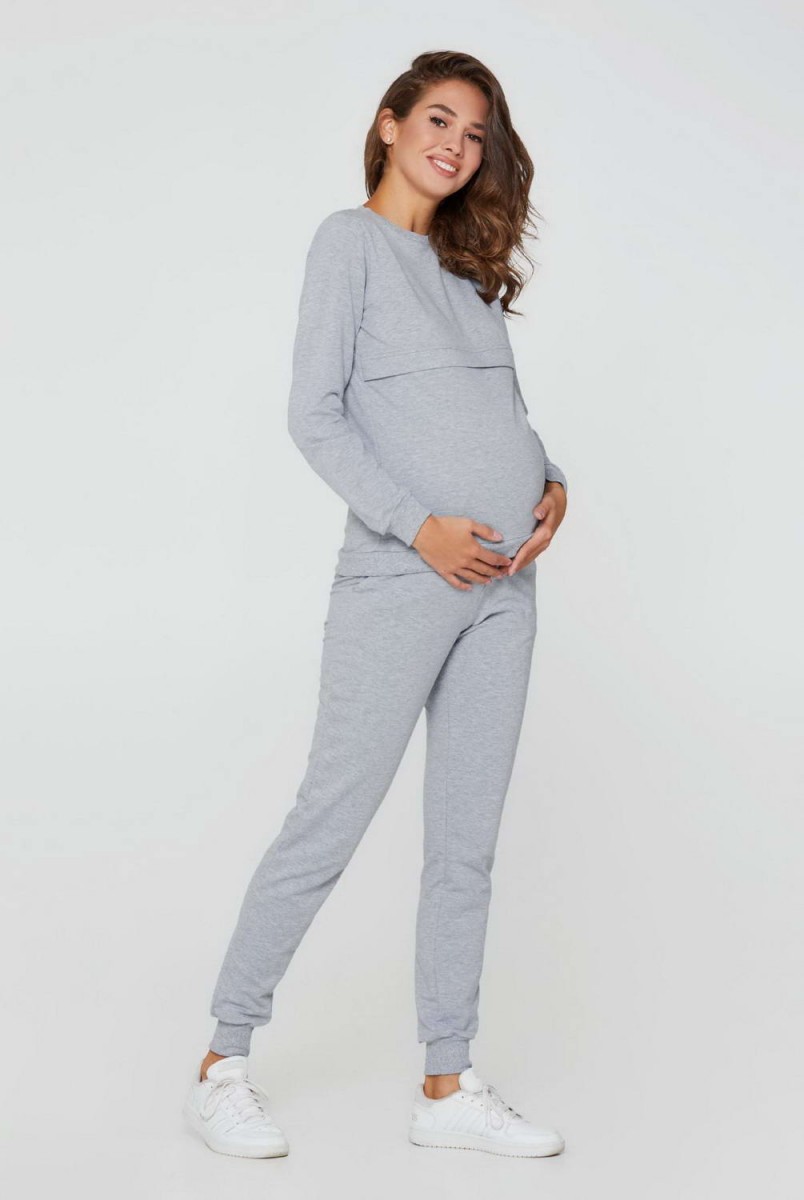 Базовый костюм Detroit меланж для беременных и кормления