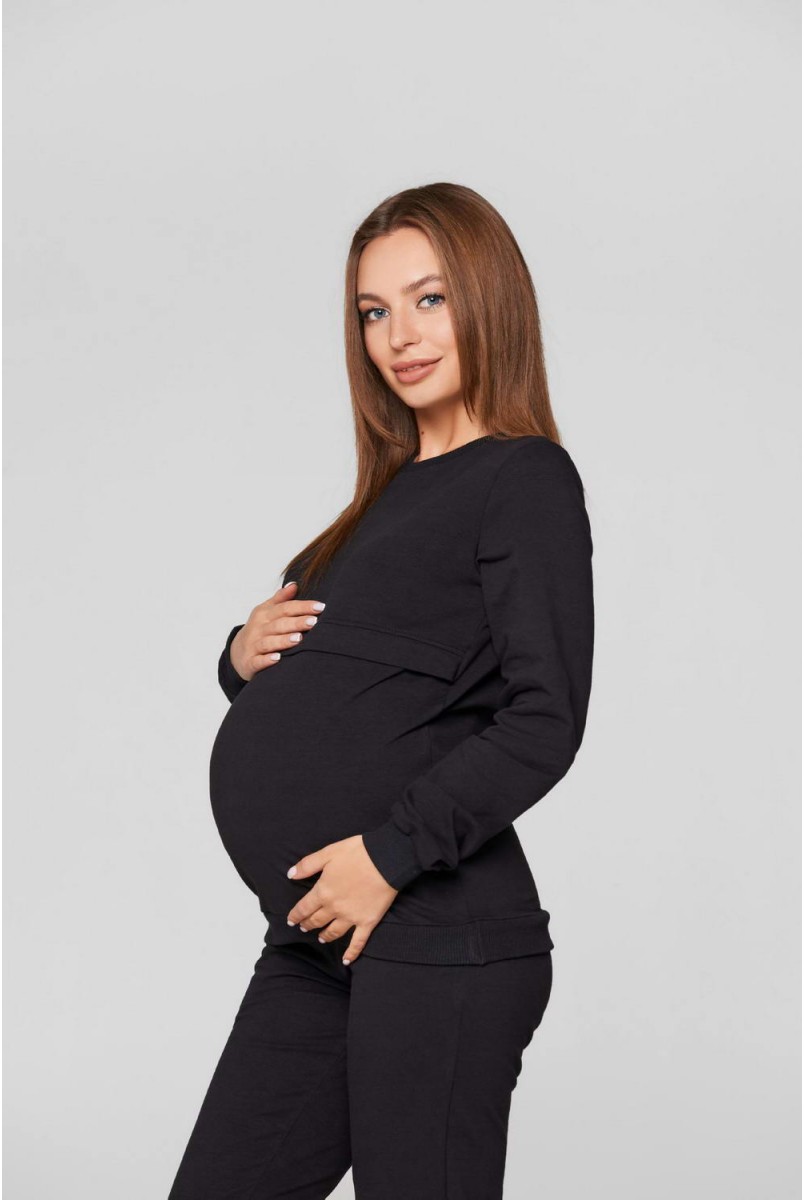 Базовый костюм Detroit черный для беременных и кормления