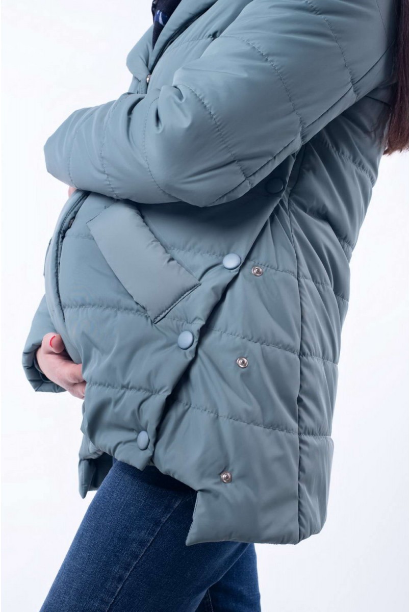 Демісезонна куртка Provanse оливка для вагітних