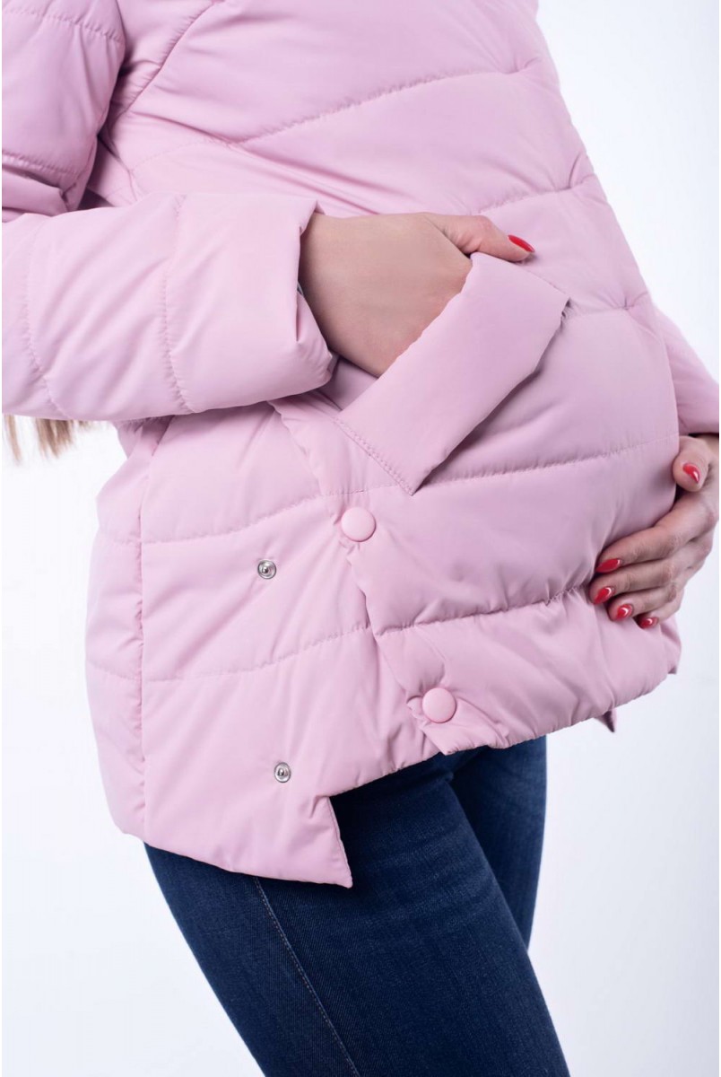 Демісезонна куртка Provanse пудра для вагітних