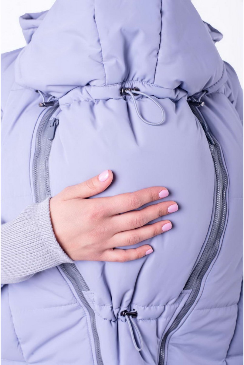 Демисезонная слингокуртка 3 в 1 Nurmes светло-серый для беременных