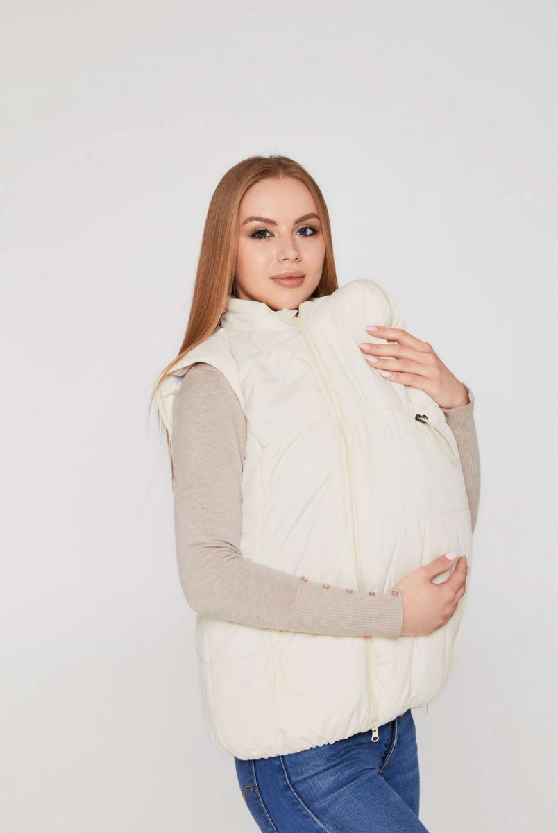 Слингожилетка 3 в 1 Ontario Молочный для беременных