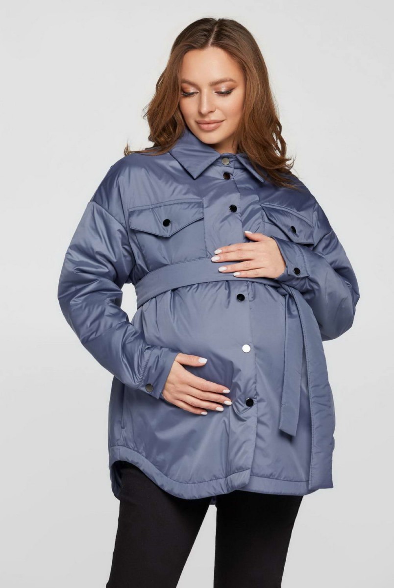 Демісезонна куртка-сорочка Alabama денім для вагітних