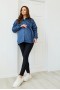 Демісезонна куртка-сорочка для вагітних Lullababe Alabama LB01AL167 темний денім