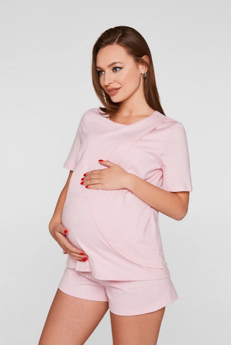 Піжама Paleromo рожевий для вагітних і годування