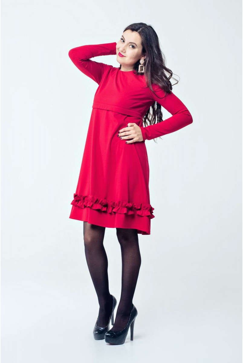 Сукня Paris Червоний для вагітних та годування