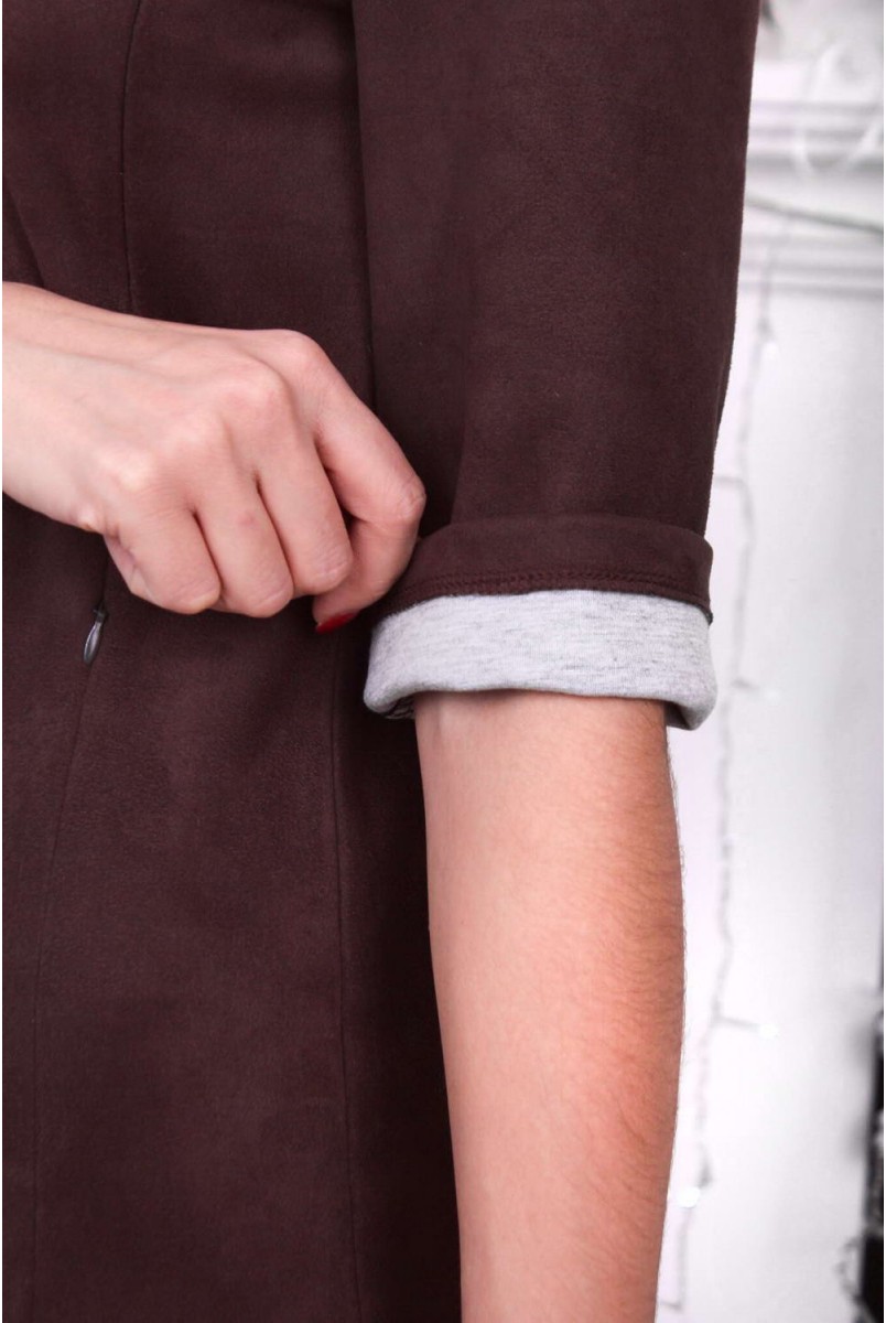 Платье из замши Toronto Шоколад для кормящих