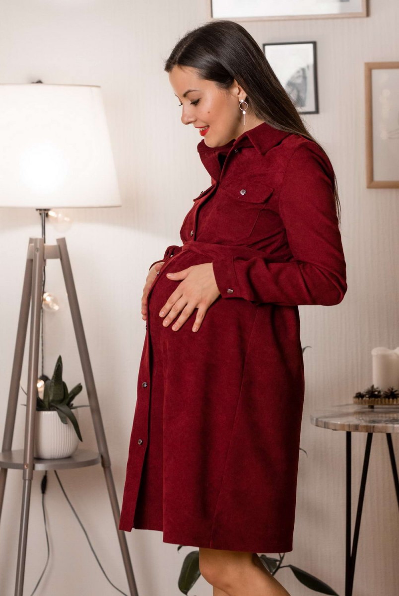 Платье Philadelphia Бордо для беременных и кормления