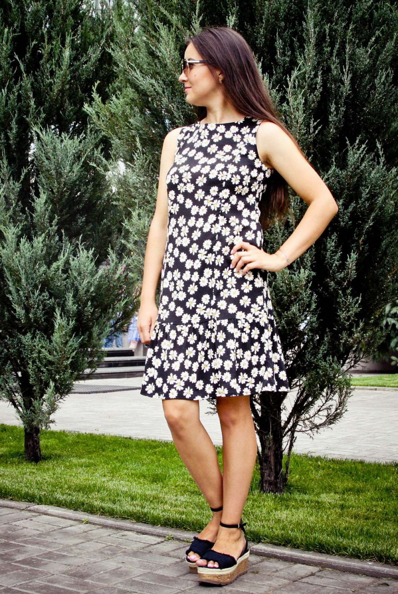 Платье Bodrum Ромашки для беременных и кормления