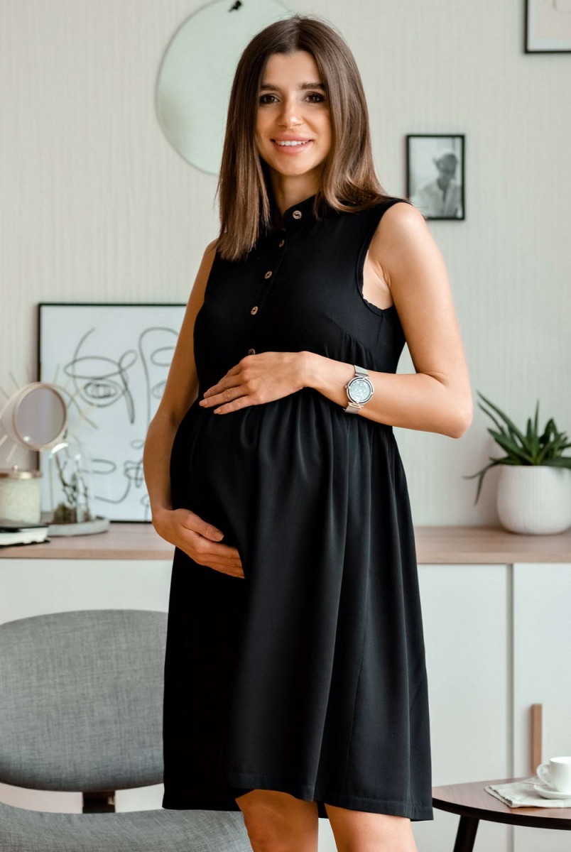 Сукня літо Sofia чорний для вагітних