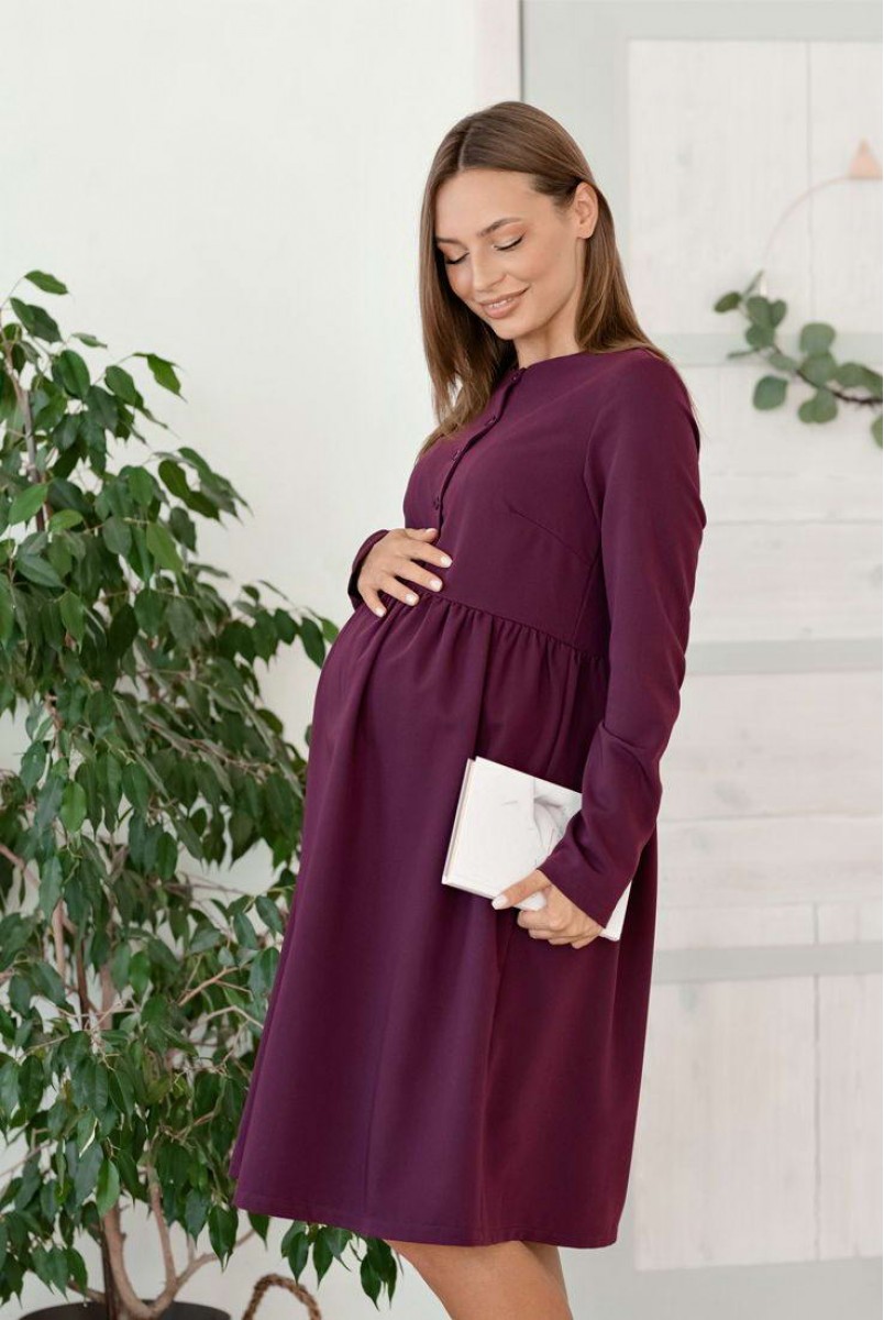 Сукня Beirut сливовий для вагітних і годування