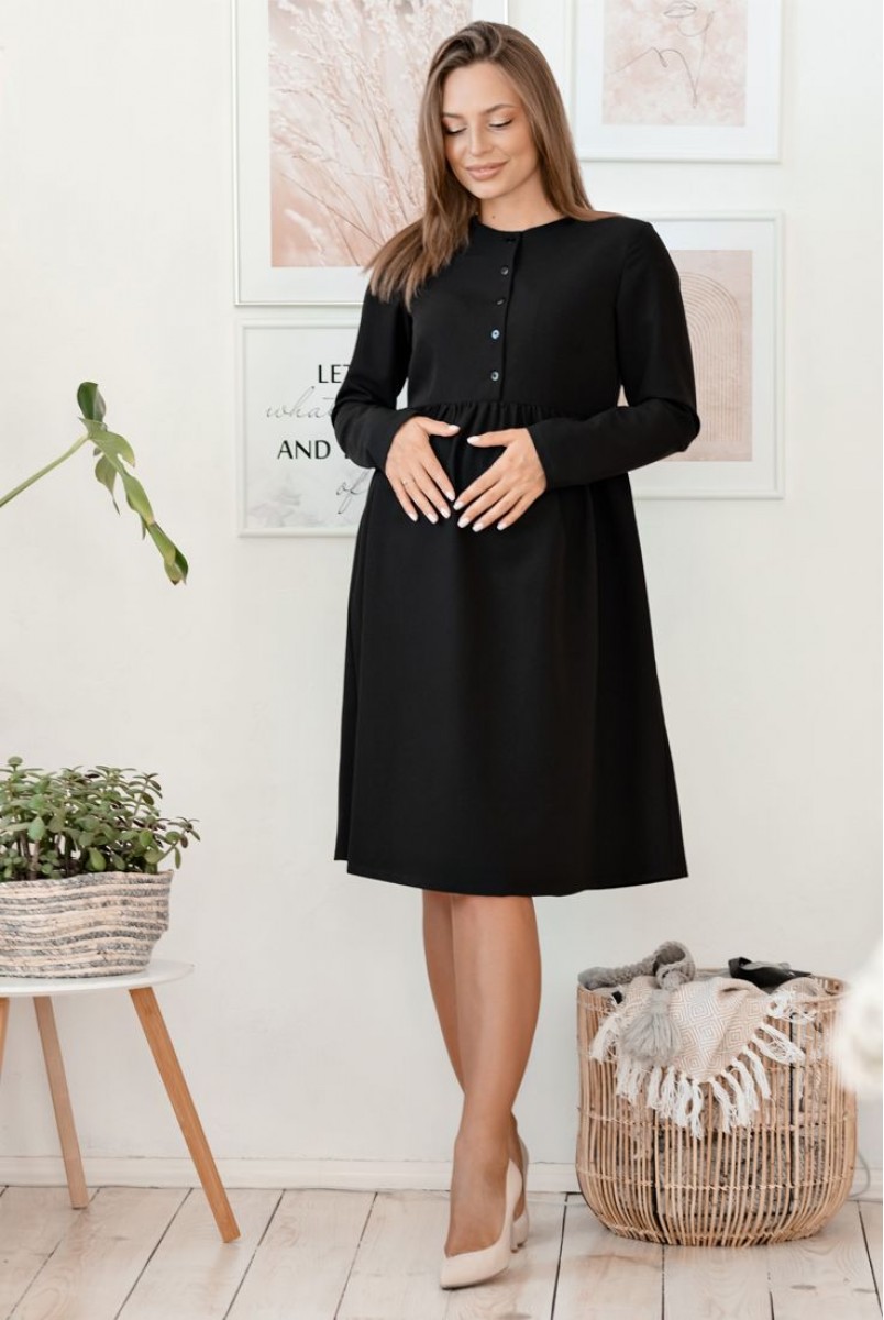 Платье Beirut черный для беременных и кормления