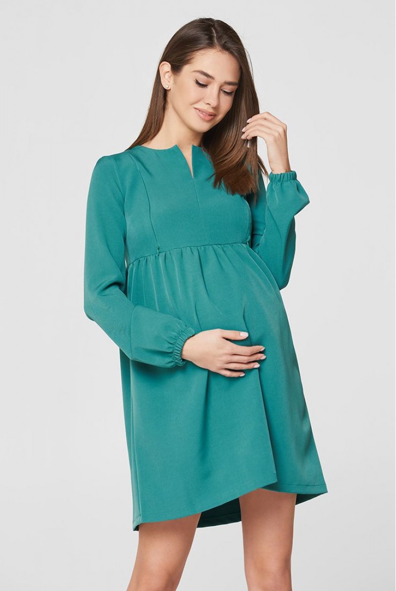 Платье Genoa изумрудный для беременных и кормления