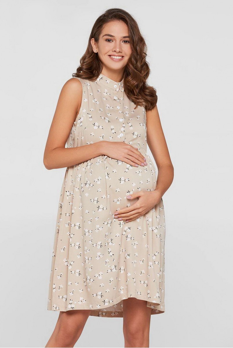 Платье летнее Sofia Светло-бежевый для беременных и кормления