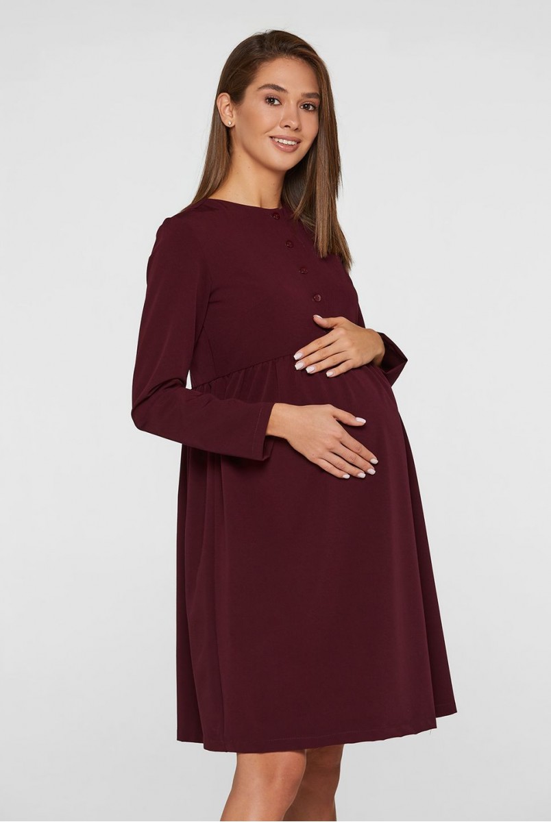 Платье для беременных и кормления Lullababe Beirut LB05BI128 бордовый