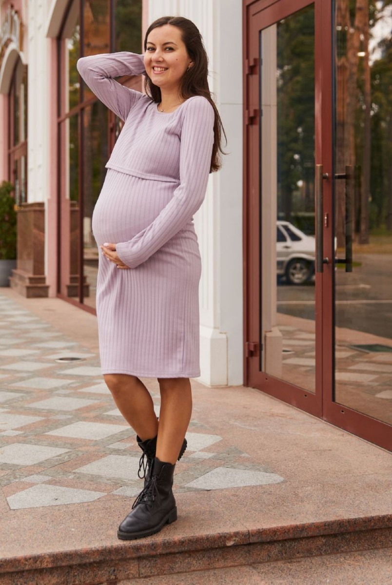 Сукня для вагітних та годування Lullababe Fiji LB05FJ123 пудровий