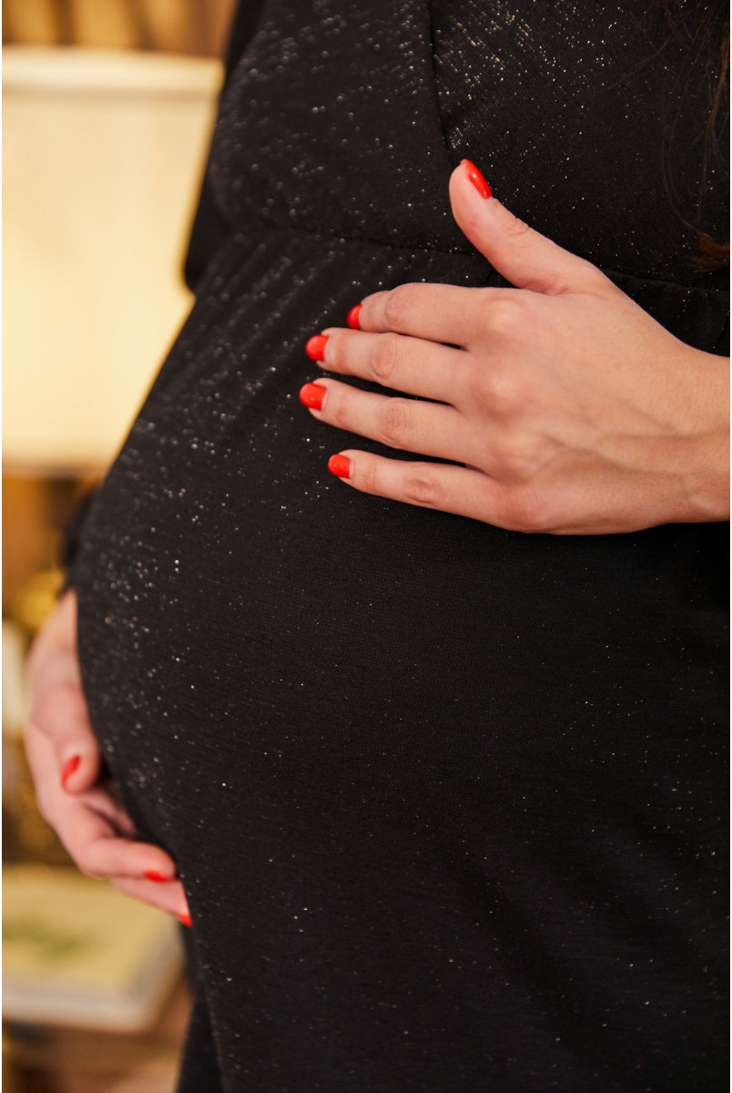 Сукня для вагітних та годування Lullababe Hollywood LB05HL136 чорний