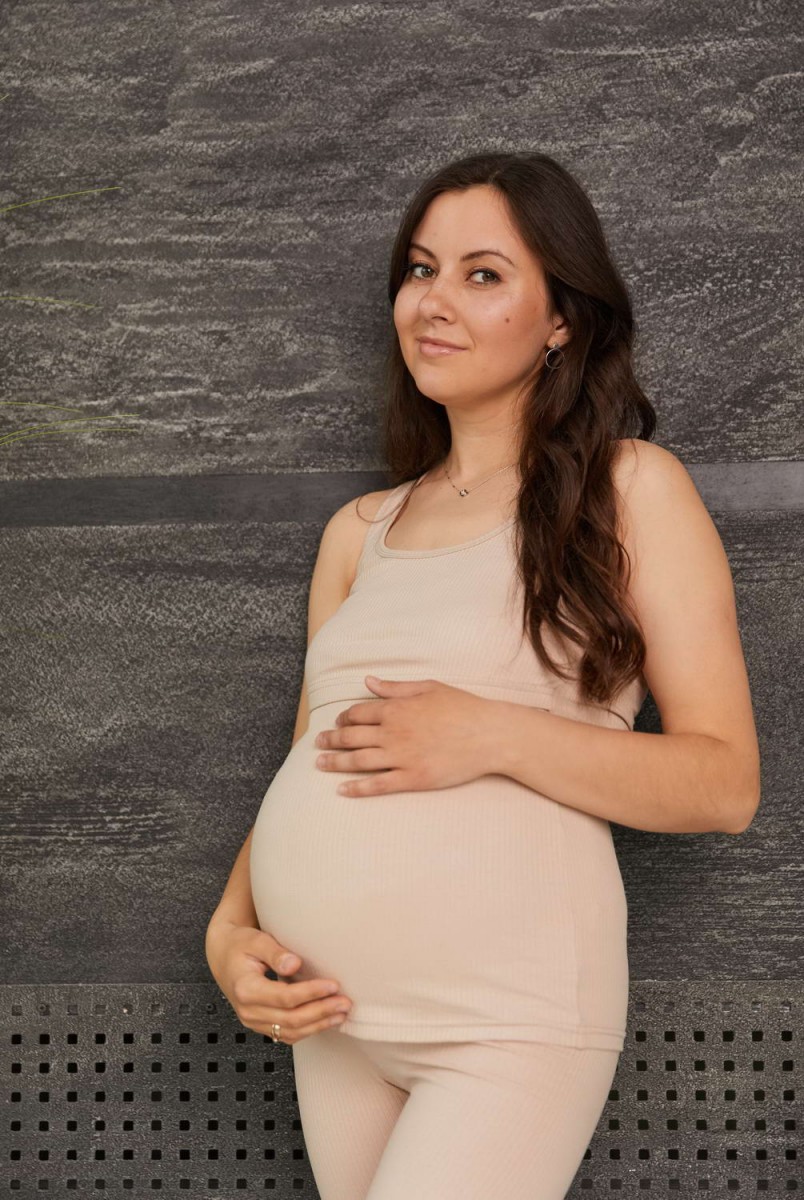 Майка для беременных и кормления Lullababe Parma Бежевый