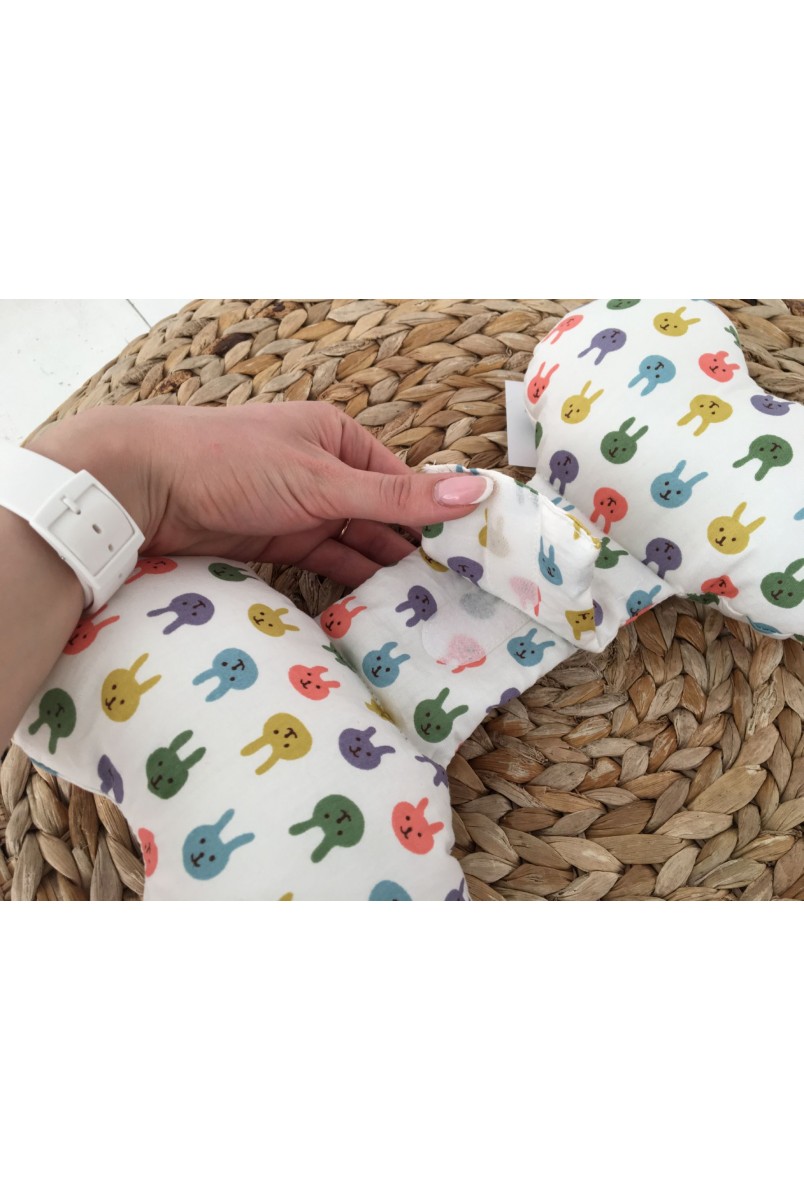 Дитяча подушка для новонароджених "Butterfly" зайчики