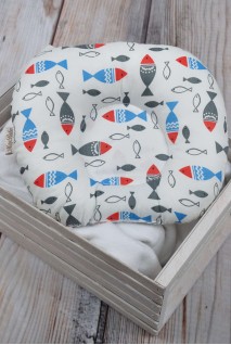 Дитяча подушка для новонароджених "Кольорові рибки"