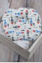 Детская подушка для новорожденных "Цветные рыбки"