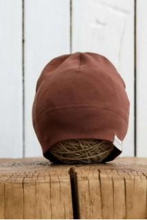 Трикотажная шапка Klin коричневая