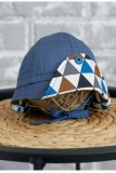 Панама Lapel трикутники сині