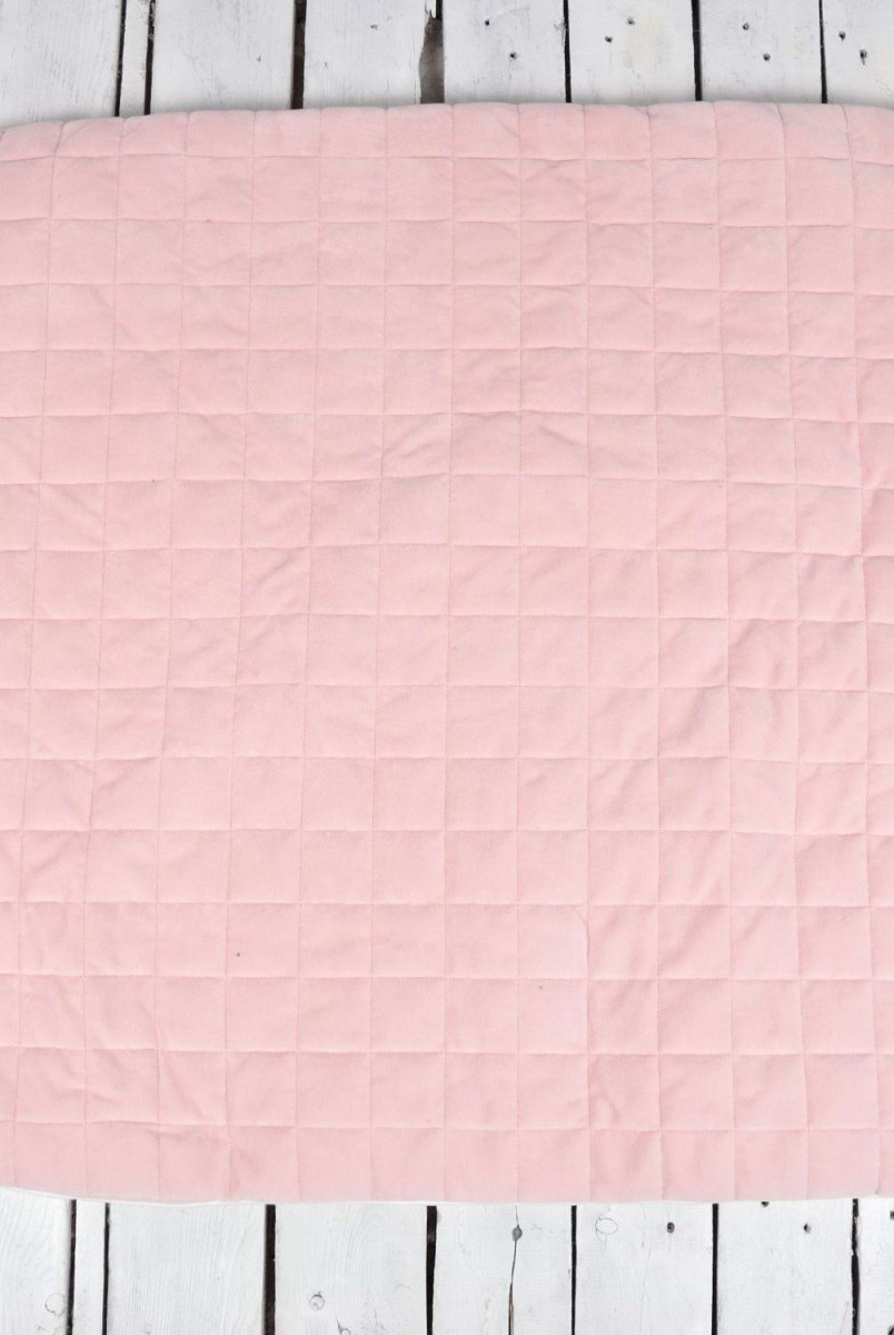 Демісезонний велюровий конверт-ковдра "Tessera" рожевий
