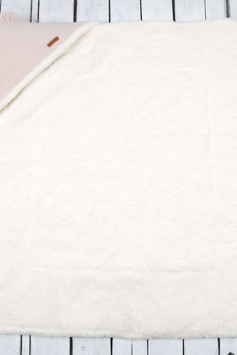 Зимовий велюровий конверт-ковдра на махрі Velvet бежевий