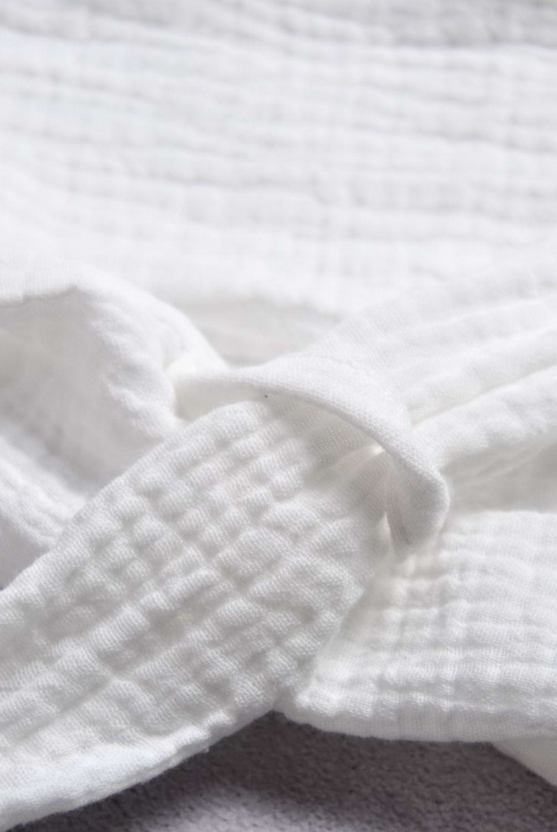 Мусліновий халат Soft білий