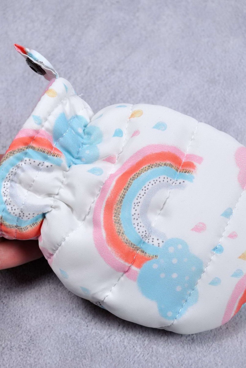 Зимовий стьобаний комбінезон "Aquarelle" веселка