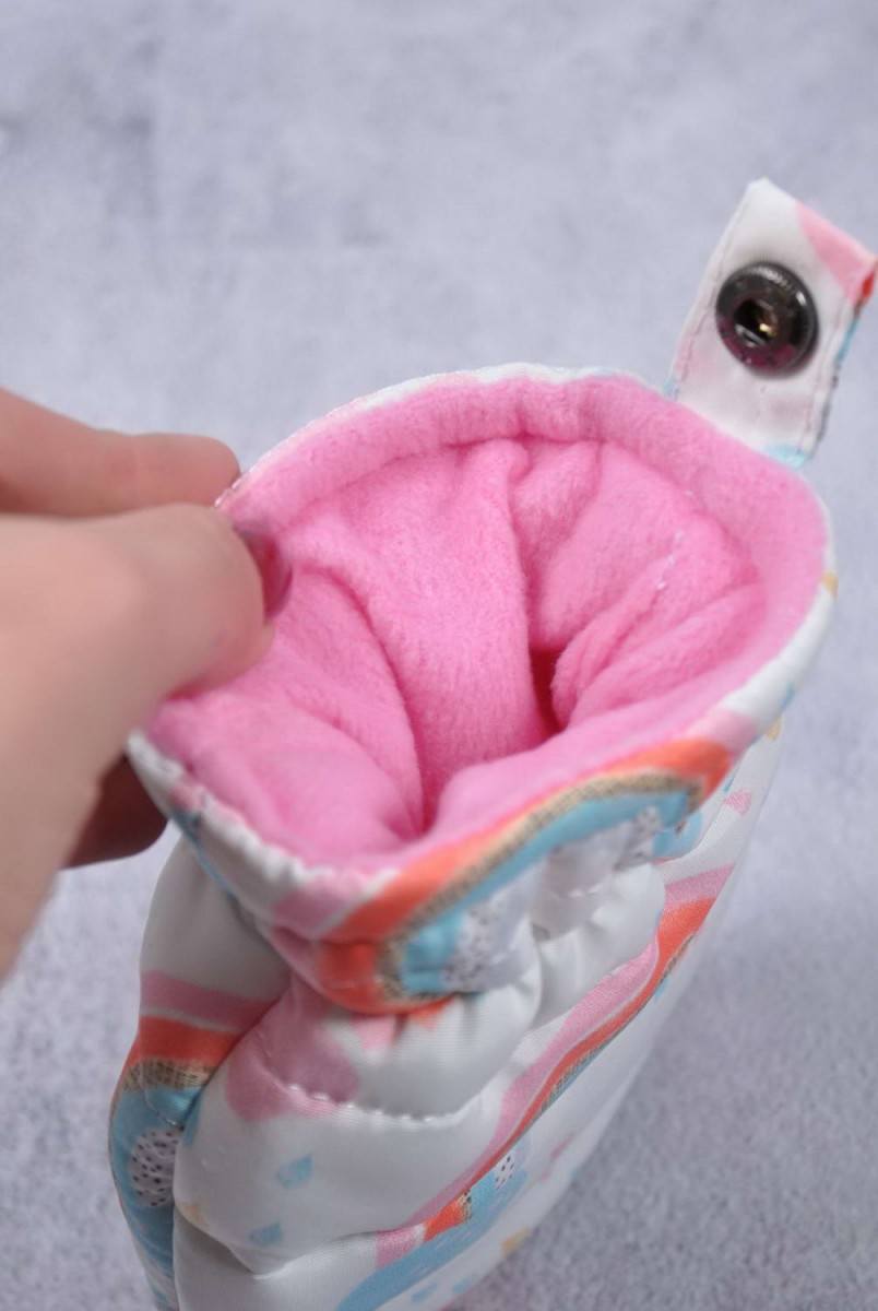 Зимовий стьобаний комбінезон "Aquarelle" веселка