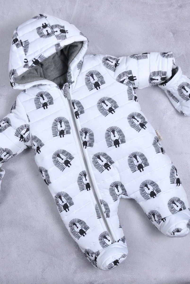 Зимовий стьобаний комбінезон "Aquarelle" їжачки