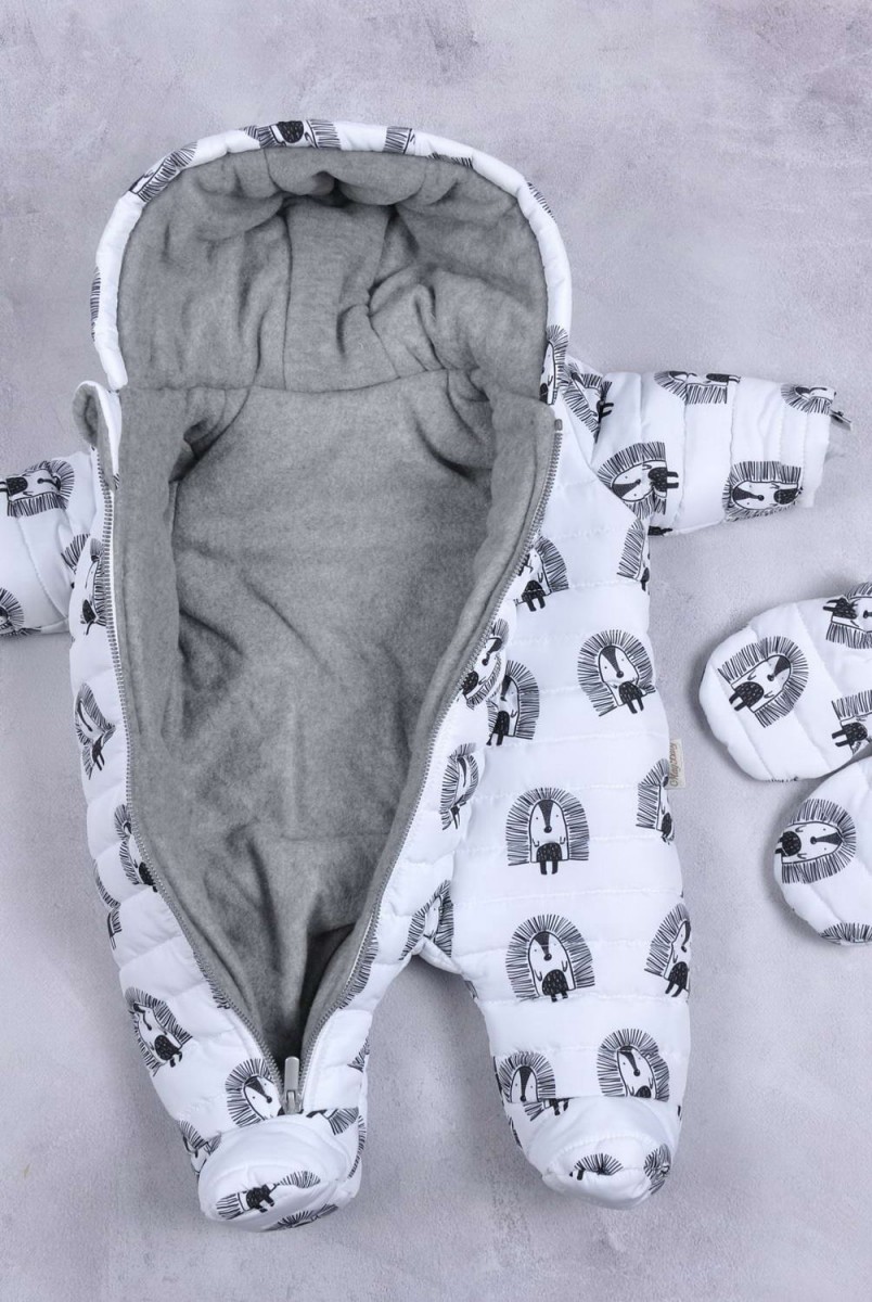 Зимовий стьобаний комбінезон "Aquarelle" їжачки