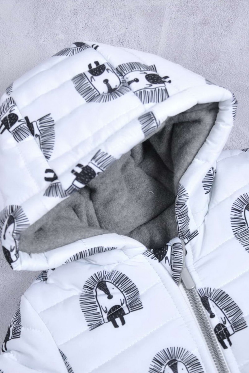 Зимовий стьобаний комбінезон "Aquarelle" їжачки