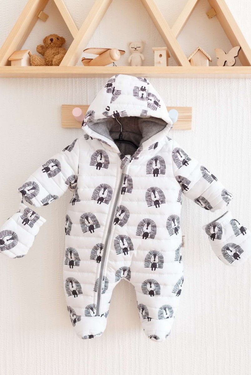 Зимовий стьобаний комбінезон "Aquarelle" їжачки