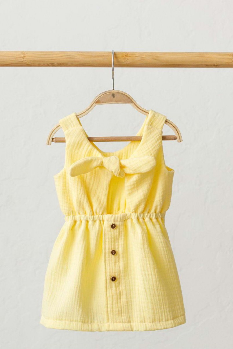 Муслиновое платье Mia лимонное (2 года)