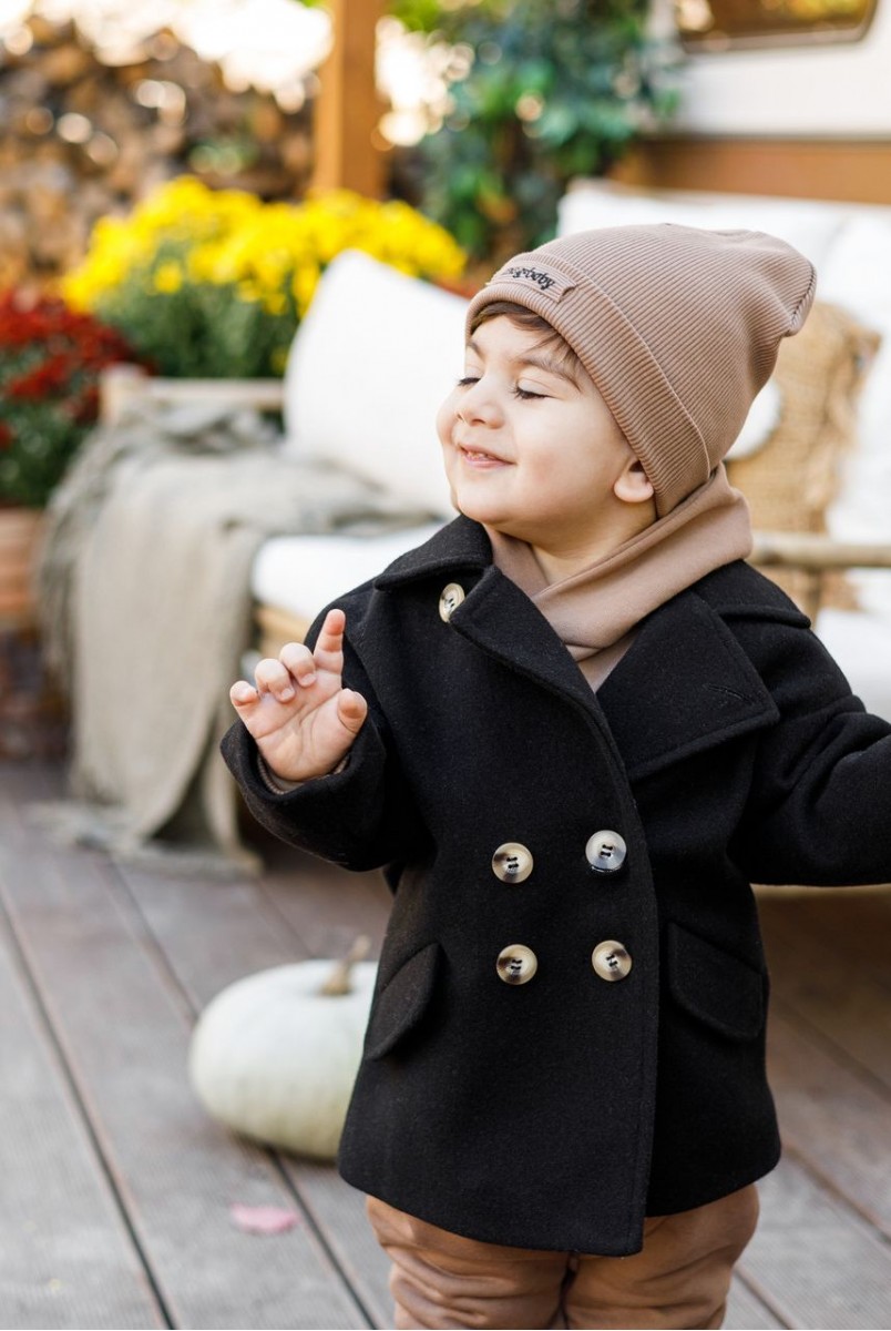 Кашемировое пальто для детей MagBaby Gwen черное