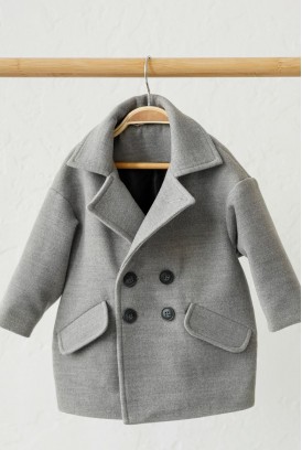 Кашемірове пальто для дітей MagBaby Gwen сіре