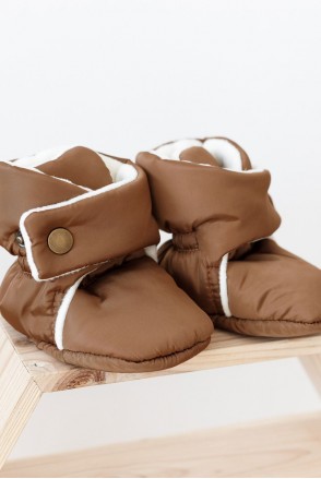 Пінетки-чобітки для дітей MagBaby коричневі