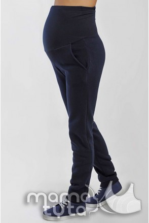 Теплі спортивні штани ВІКТОРІ темно-синій 178.1 для вагітних