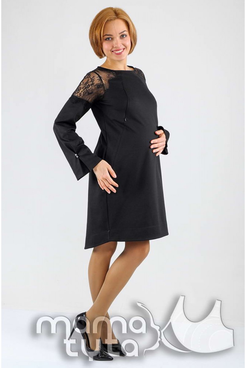 Сукня Саваш чорний 183.1 для вагітних і годування