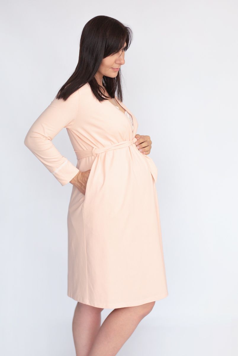 Халат La Rose арт. 25314 чайная роза для беременных и кормления