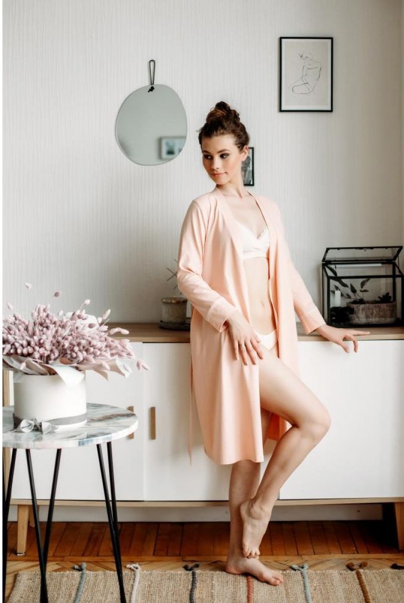 Халат La Rose арт. 25314 чайная роза для беременных и кормления