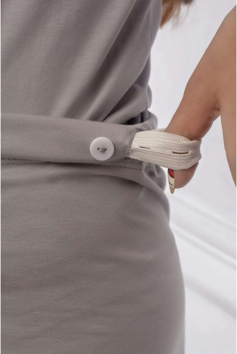 Пижама термо Mirelle (жемчужно-серый) для беременных и кормящих