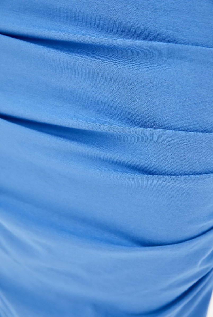 Платье-футляр васильковый для беременных и кормления