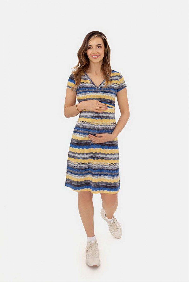 Трикотажна сукня waves для вагітних і годування