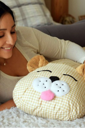 Подушка-комфортер для вагітних і годування Ведмедик