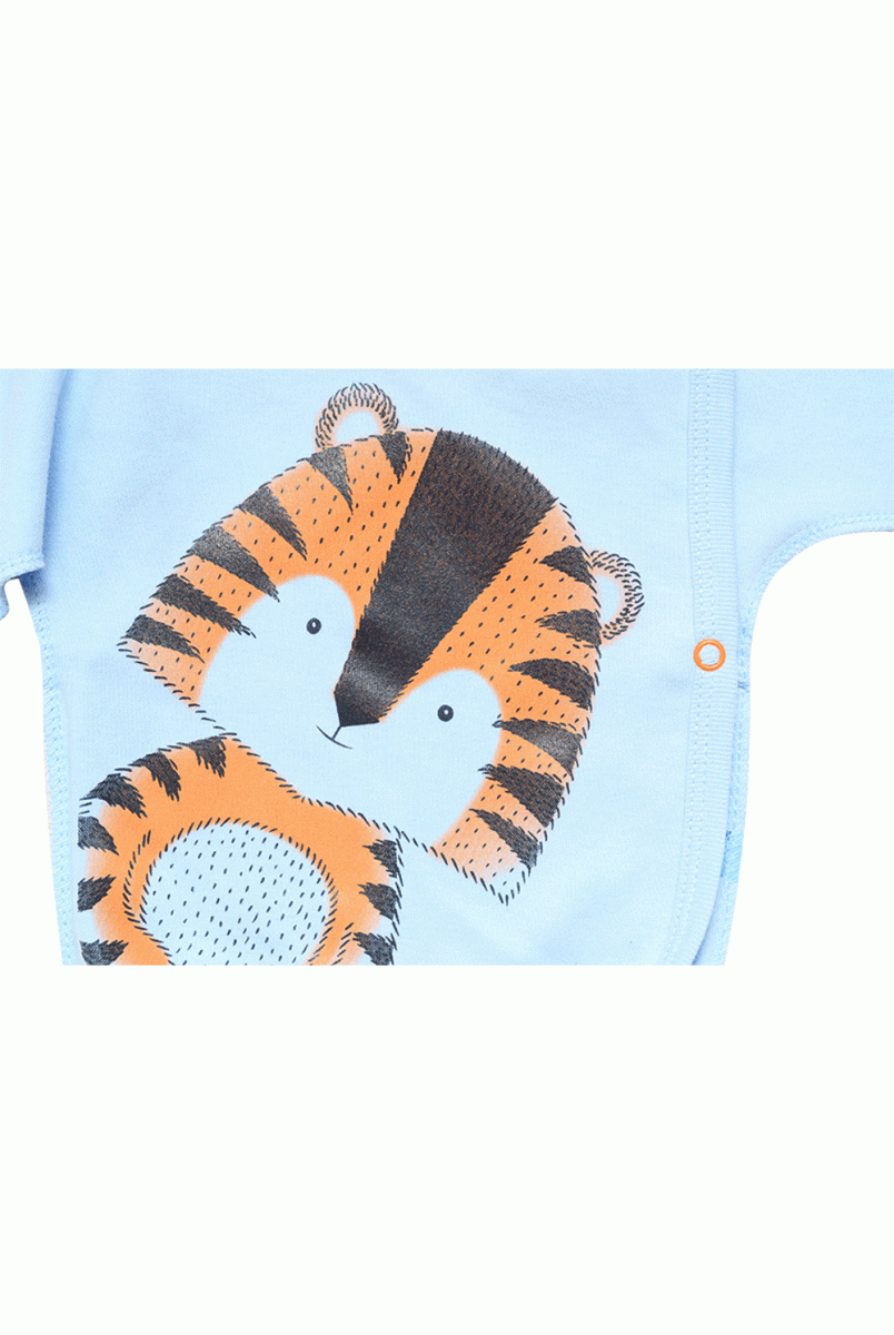 Сорочечка атр. 1710503 тигр/блакитний